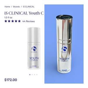 iS CLINICAL Youth Complex Anti-Aging Skin Treatment 1.0 fl oz. MSRP $172. New!